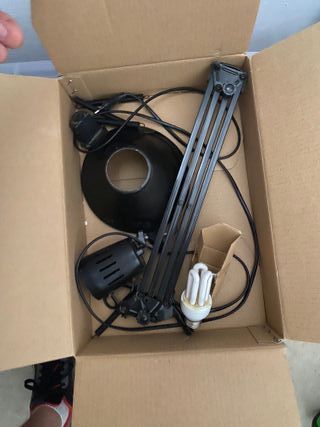 Flexo escritorio metálico negro