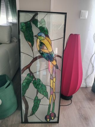 Vidriera pajarito Tiffany
