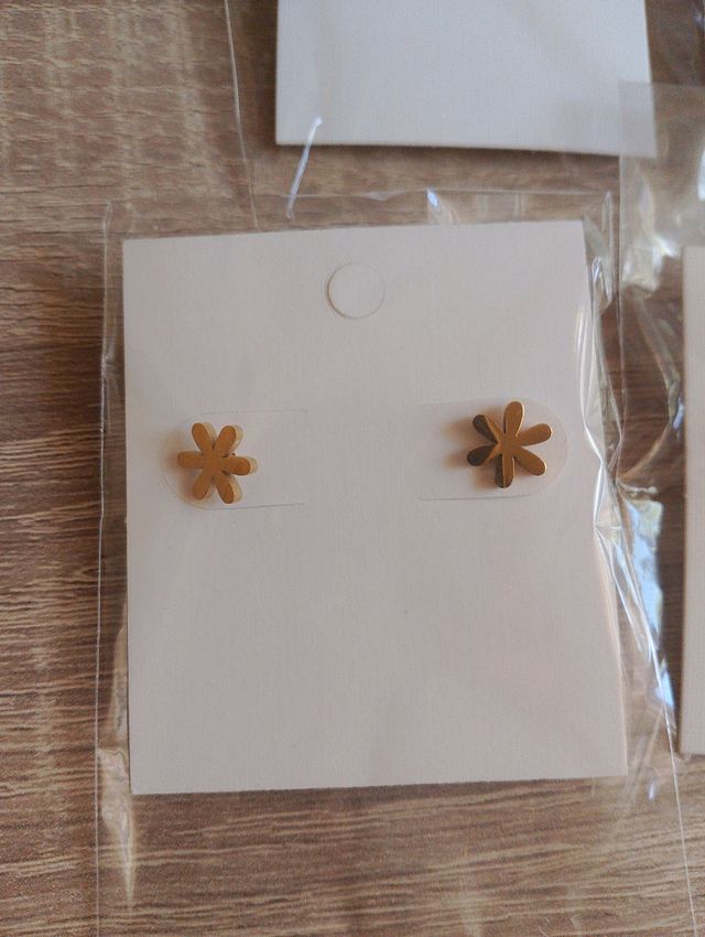 LOTE Pendientes MOYRA acero: 5 pares