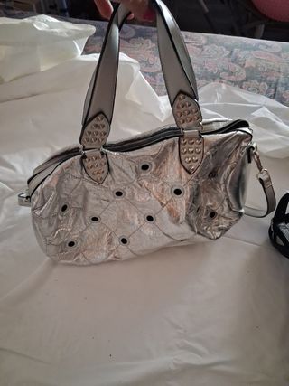 Bauletto donna argento | borsa a mano