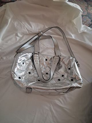 Bauletto donna argento | borsa a mano