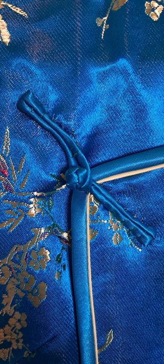 Vestito Cheongsam blu