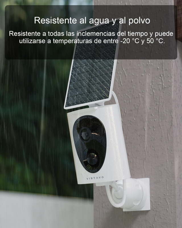Cámara VIRTAVO WiFi Exterior Solar