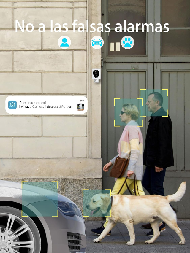Cámara VIRTAVO WiFi Exterior Solar