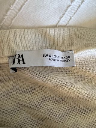 Falda midi Zara marrón-amarilla