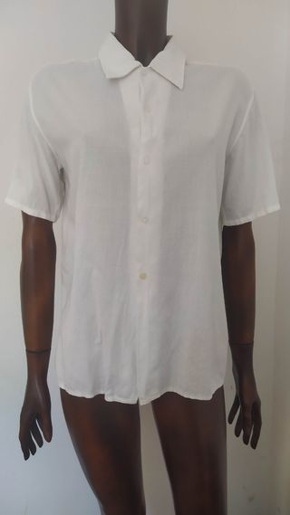 Camicia Cotone Vintage Bianca