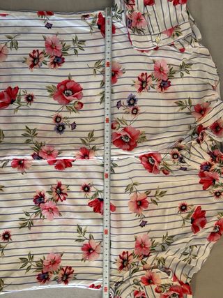 Blusa flores - camisa 3/4