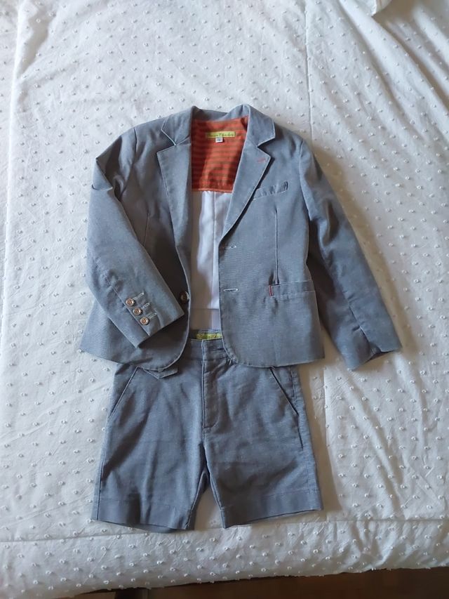 Traje niño 5 años - americana y pantalón corto