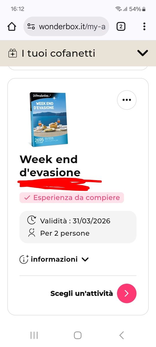 Wonderbox Week End D'Evasione
