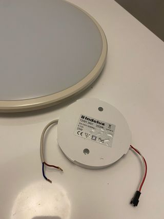 Plafón aplique luz techo blanca