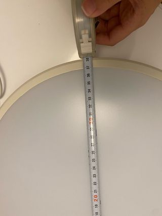 Plafón aplique luz techo blanca
