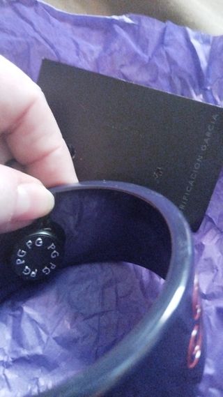 Pulsera Purificación García - Negra