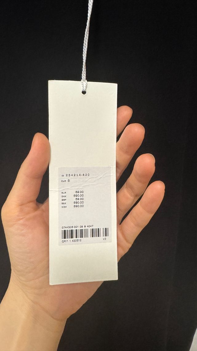 Abito midi Arket nero - nuovo