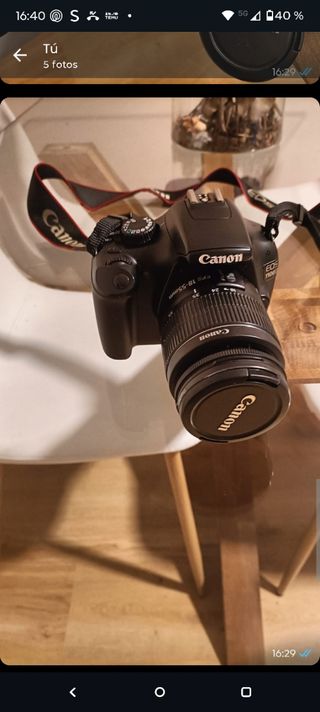 Cámara Canon EOS 1000D