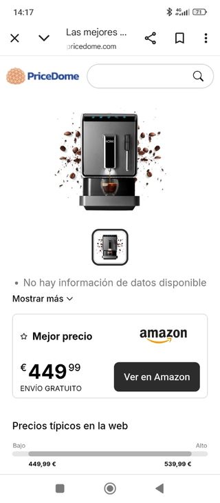 Cafetera saeco - Máquina super automática compacta
