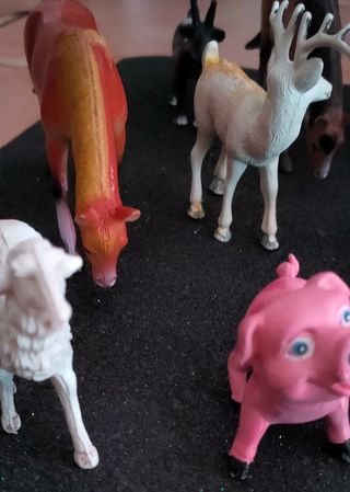 17 Figurine Animali fattoria