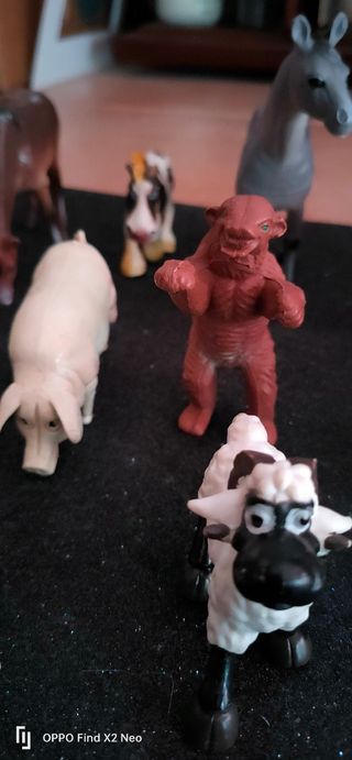 17 Figurine Animali fattoria