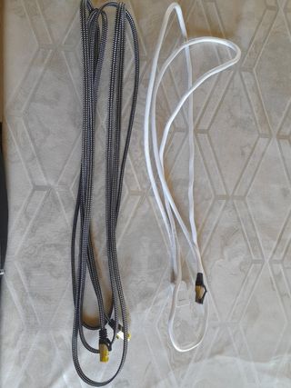 2 Cables Ethernet Cat8 - 1 Blanco, 1 Negro