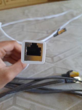 2 Cables Ethernet Cat8 - 1 Blanco, 1 Negro