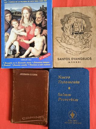 PAPEL RELIGIOSO ANTIGUO, LIBRITOS, MISAL, ORACIÓN