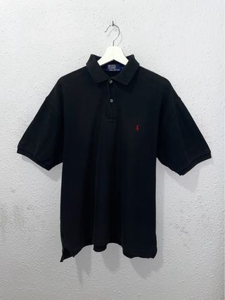 Polo Ralph Lauren Algodon Negro Vintage Oversize L
