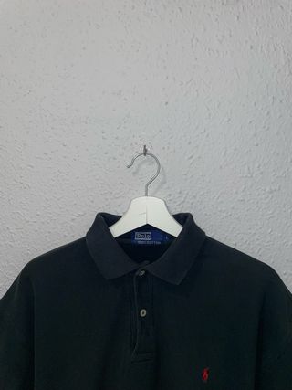 Polo Ralph Lauren Algodon Negro Vintage Oversize L
