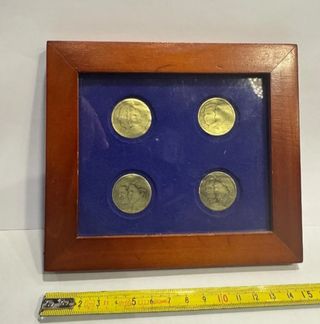 FAMILIA REAL PRUEBAS DE MONEDAS ??? Enmarcado RARO
