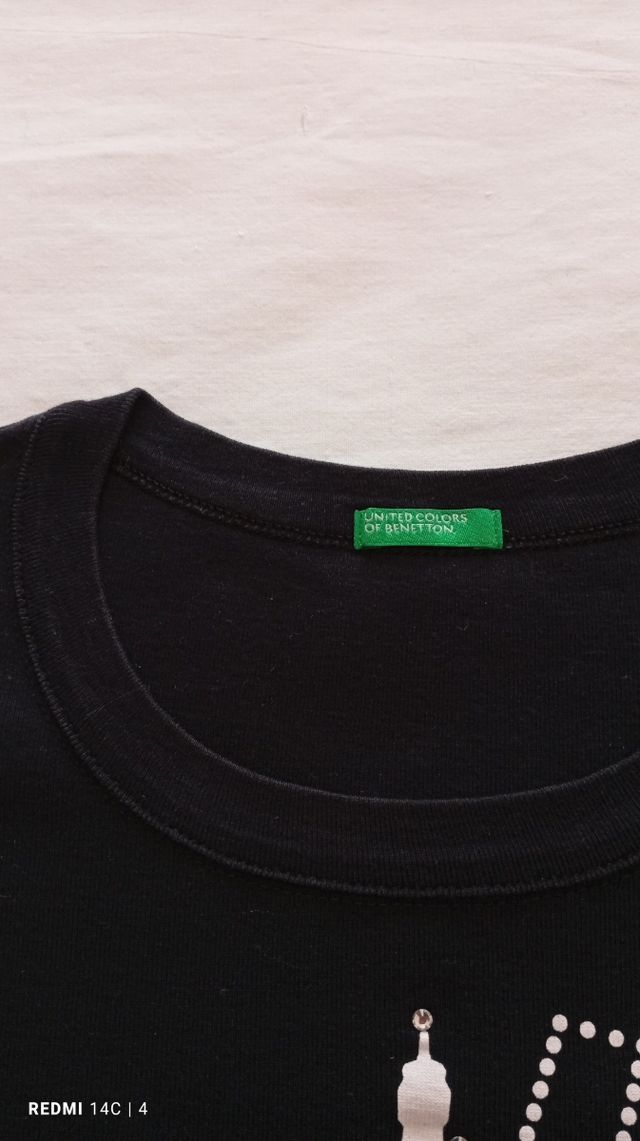 T-shirt Parigi nera. Puro cotone come nuova.