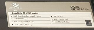 Ordenador Portátil Packard Bell TE69KB NEGOCIABLE 