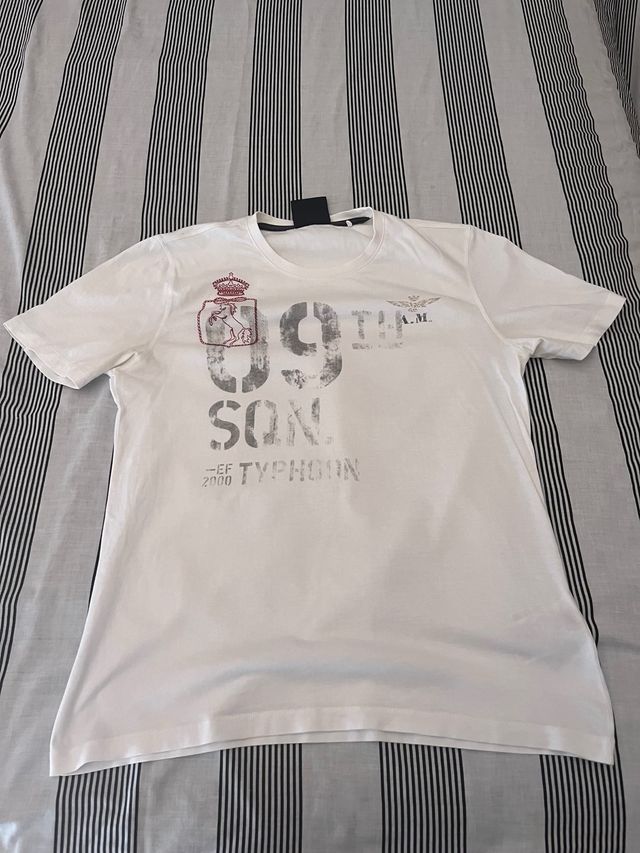 Camiseta blanca Aeronautica Militare Talla L