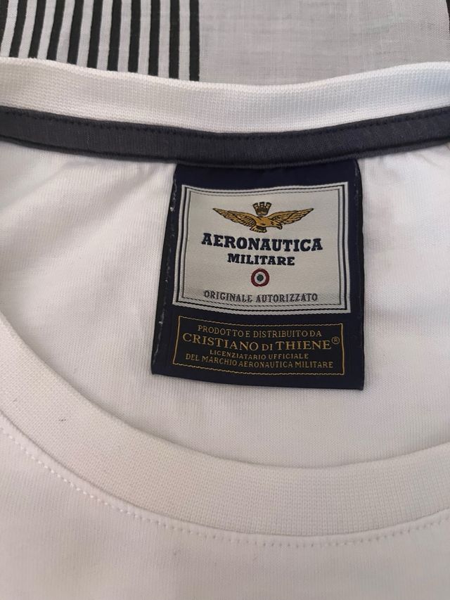 Camiseta blanca Aeronautica Militare Talla L