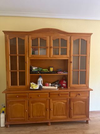 Mueble salón madera 