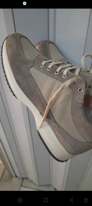 Okan King Scarpe Sportive Pelle Beige/Grigio N°44
