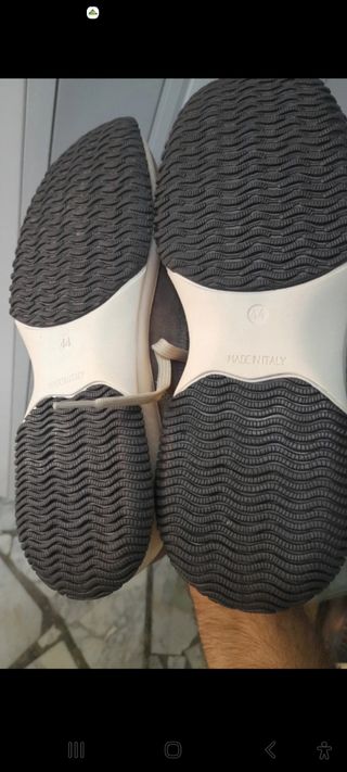 Okan King Scarpe Sportive Pelle Beige/Grigio N°44