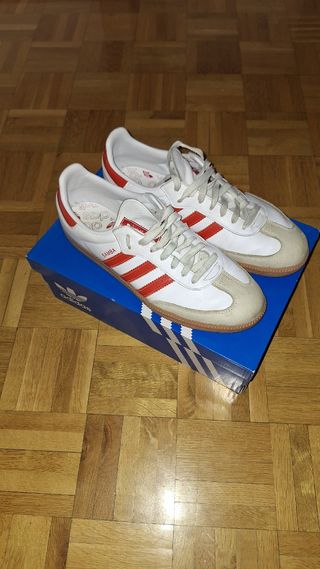 Adidas Samba OG Blancas/Rojas 44.5