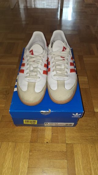 Adidas Samba OG Blancas/Rojas 44.5