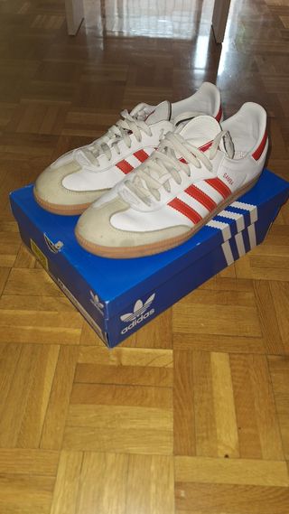 Adidas Samba OG Blancas/Rojas 44.5