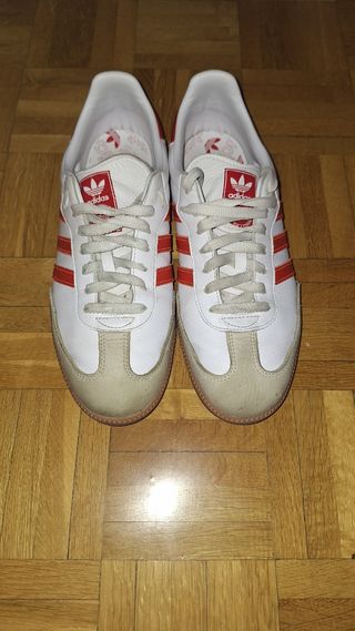 Adidas Samba OG Blancas/Rojas 44.5