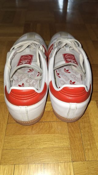 Adidas Samba OG Blancas/Rojas 44.5