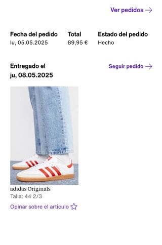 Adidas Samba OG Blancas/Rojas 44.5