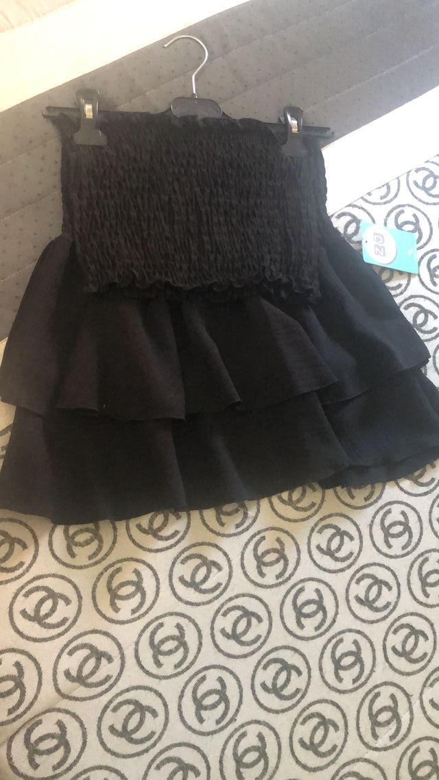 Conjunto Top y falda negra - Talla única
