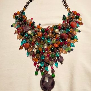 Collar multicolor abalorios