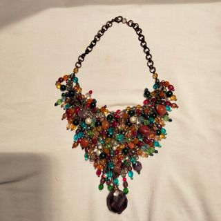 Collar multicolor abalorios