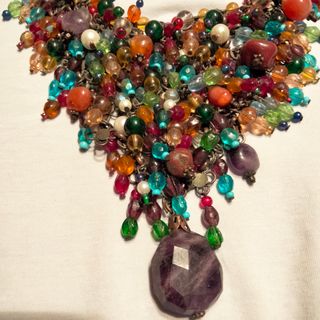 Collar multicolor abalorios