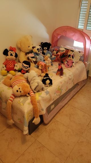 Cama infantil con barreras -  con cajón + leja