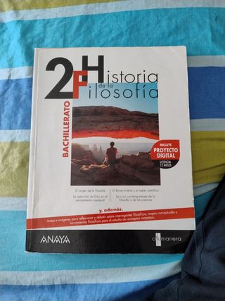 Historia de la Filosofía Anaya,2 bachillerato 