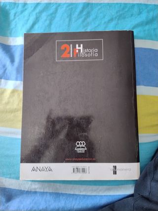 Historia de la Filosofía Anaya,2 bachillerato 