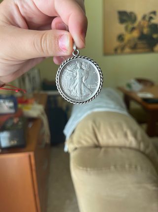Medallón medio dólar Libertad
