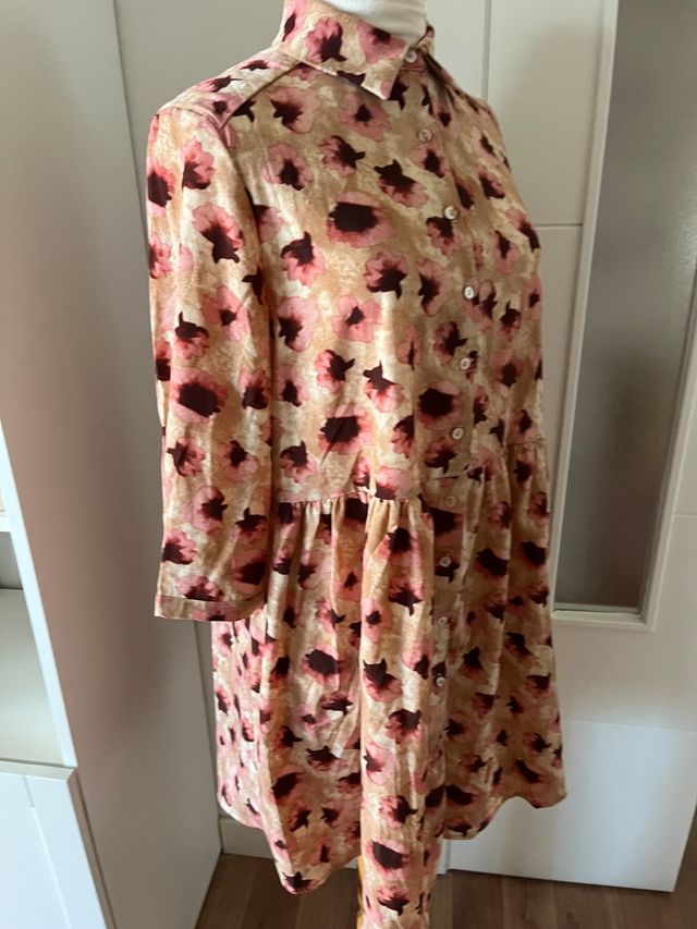 Vestido estampado flores