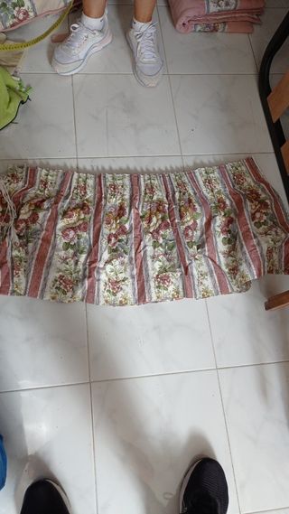Cortina cajón (Beige/Rosa)